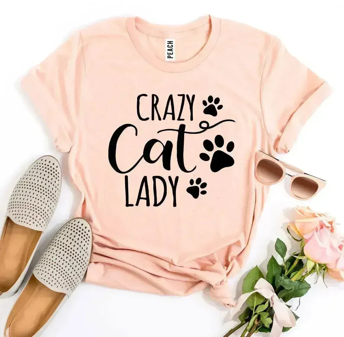 Crazy Cat Lady T-shirt - Femstylo