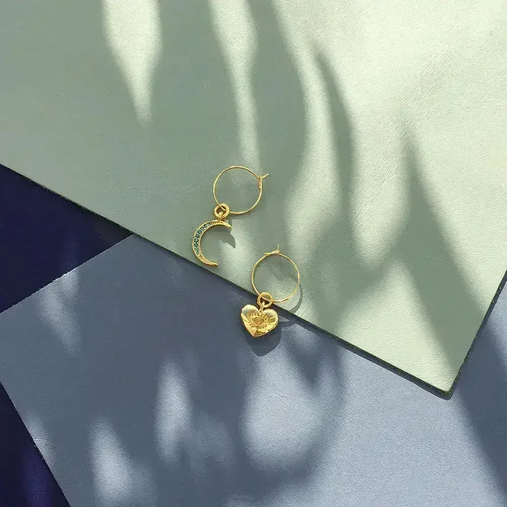 Crystal Moon Earrings - Femstylo