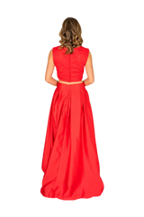 Formal Train Skirt & Lace Top Combo - Femstylo