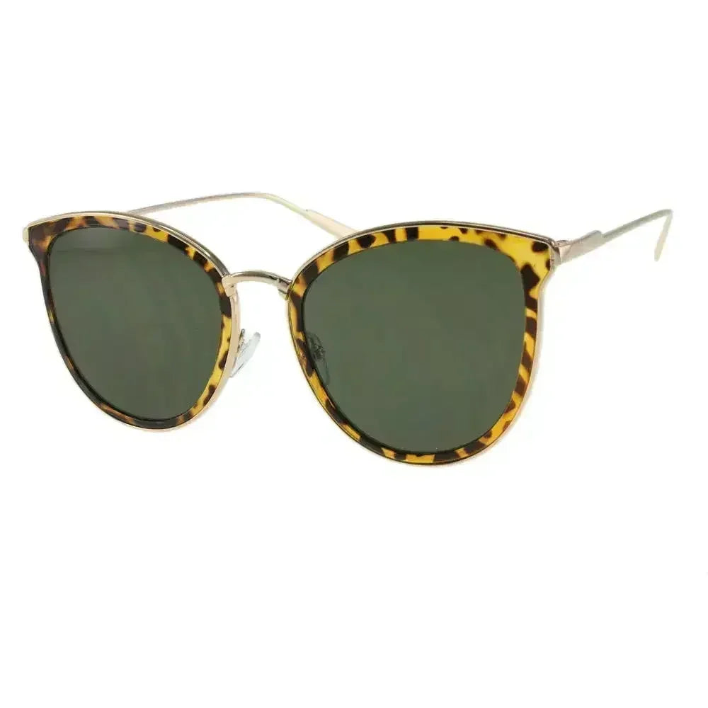 MQ Alina Sunglasses in Tortoise / Green G15 - Femstylo