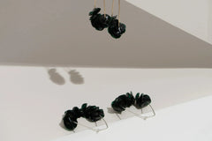 Leona Dark Green Drops - Femstylo