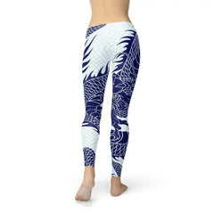 Womens Japanese Dragon Leggings - Femstylo
