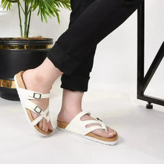 Aerothotic Celestis Women's Soft Footbed Strappy Slide Sandals - Femstylo