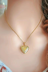 18 Karats Heart Locket Necklace - Cute & Meaningful Jewelry - Femstylo
