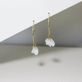 Emma White Hoops - Femstylo