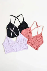 Plus Size Ruched Bralette - Femstylo