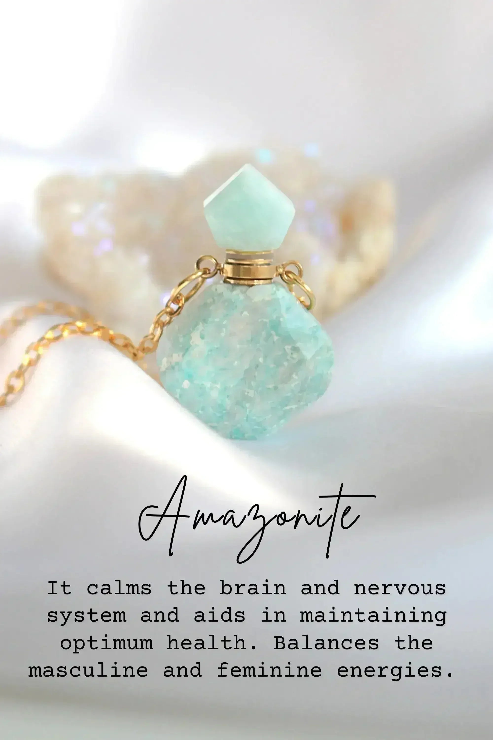 Luxury Mini Crystals Bottles | 24 Karats Natural Crystals Necklaces - Femstylo