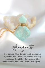 Luxury Mini Crystals Bottles | 24 Karats Natural Crystals Necklaces - Femstylo