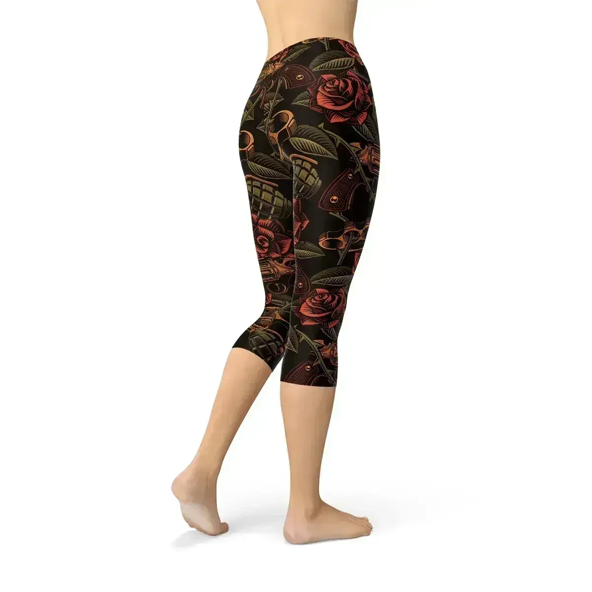 Womens Badass Capri Leggings - Femstylo
