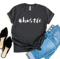 Hustle Printed Women T-Shirt | Premium Cotton | Bella Canvas - Femstylo