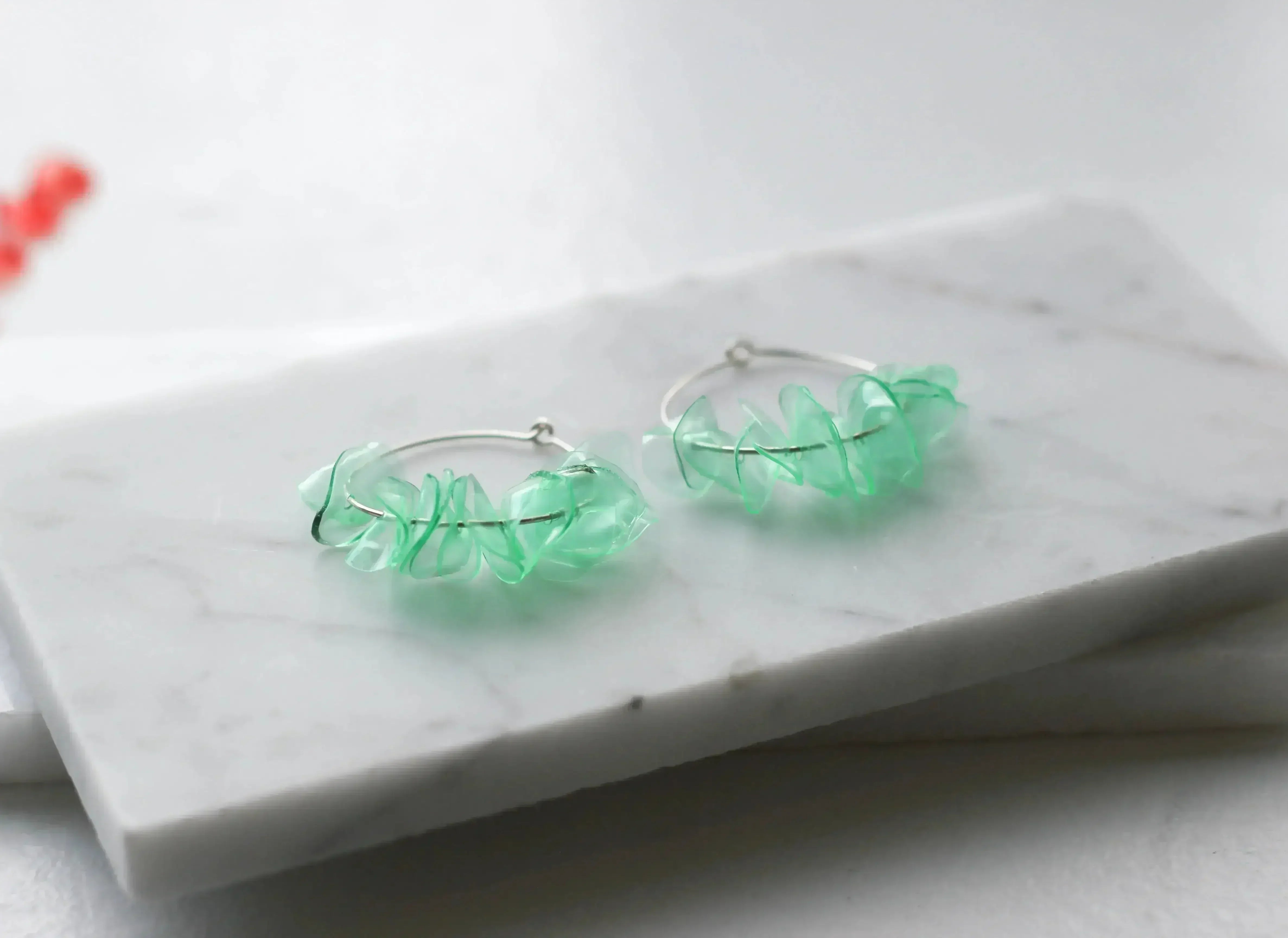 Alice Aquamarine Hoops - Femstylo
