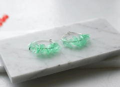 Alice Aquamarine Hoops - Femstylo