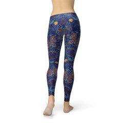Womens Paisley Butterfly Leggings - Femstylo