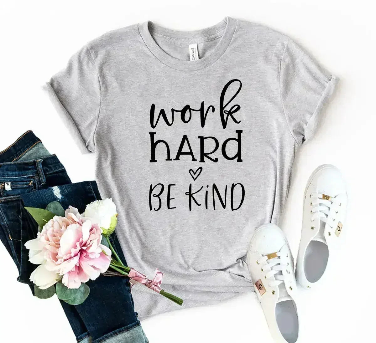 Work Hard Be Kind Shirt - Femstylo