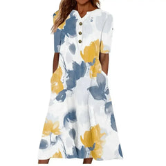 Women’s Summer Midi Dress – Casual, Light & Pocket-Ready - Femstylo