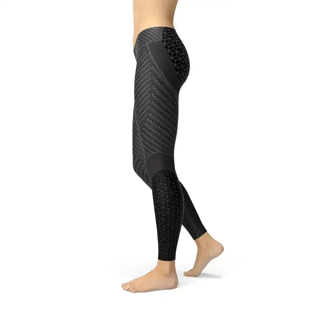 Womens Carbon Fiber Sports Leggings - Femstylo