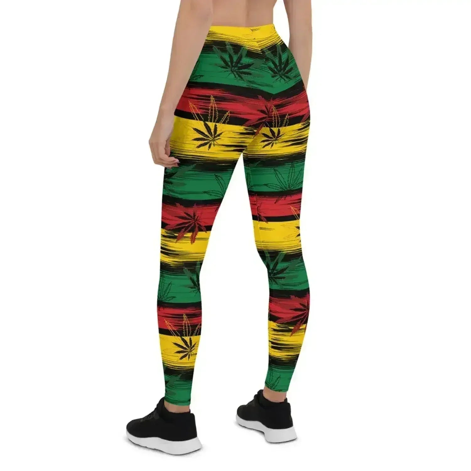 Womens Reggae and Cannabis Leggings - Femstylo