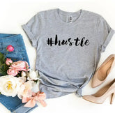 Hustle Printed Women T-Shirt | Premium Cotton | Bella Canvas - Femstylo