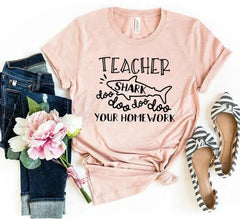 Teacher Shark Doo Doo Your Homework Shirt - Femstylo
