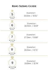 Fairy Tales Solitaire Rings 925 Sterling Silver 18 Karats Gold Plated - Femstylo