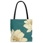 Green Floral Beach Shopper Tote Bag Medium - Femstylo