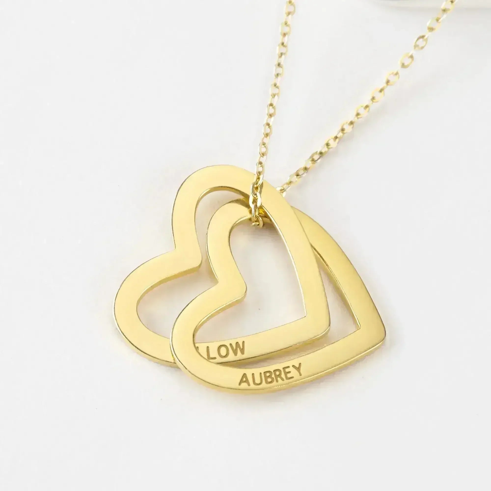 Mothers Necklace, Children Names Jewelry, Heart Name Necklace - Femstylo