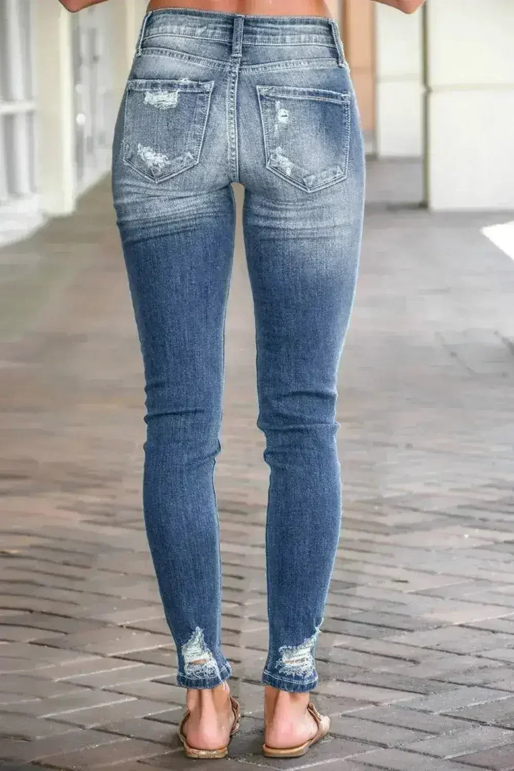 Fashion Destroyed Skinny Fit Women's Jeans - Femstylo