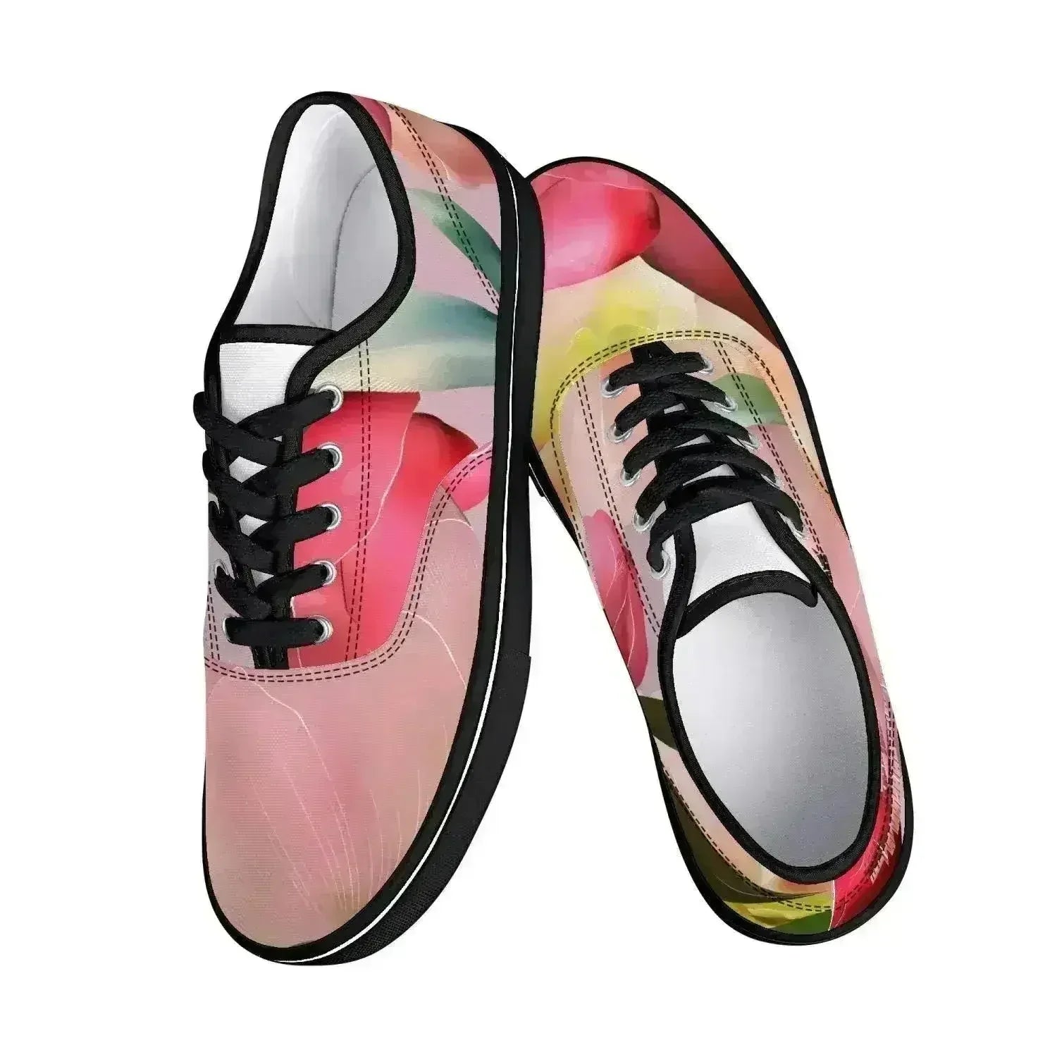 Jacki Easlick Floral Garden Print Canvas Sneakers - Femstylo