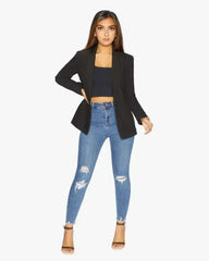 Black Casual Blazer - Femstylo