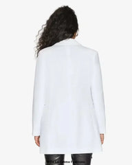 De La Creme Womens Collared Formal Longline Blazer - Femstylo