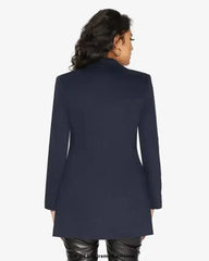 De La Creme Womens Collared Formal Longline Blazer - Femstylo