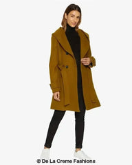 Slim Fit Shawl Hooded Coat (1325) - Femstylo
