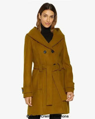 Slim Fit Shawl Hooded Coat (1325) - Femstylo