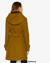 Slim Fit Shawl Hooded Coat (1325) - Femstylo