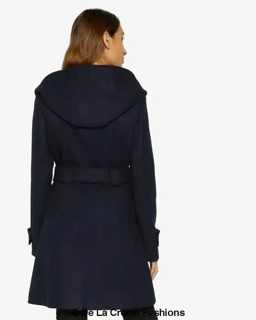 Slim Fit Shawl Hooded Coat (1325) - Femstylo