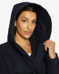 Slim Fit Shawl Hooded Coat (1325) - Femstylo