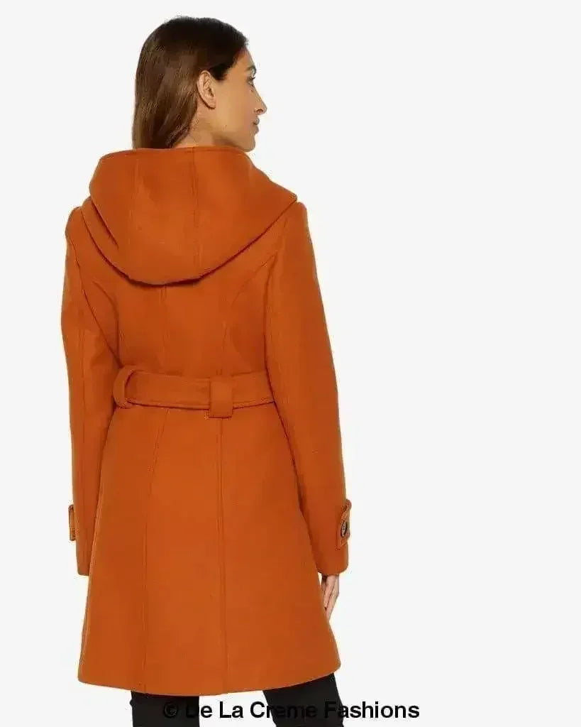 Slim Fit Shawl Hooded Coat (1325) - Femstylo