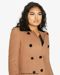 Velvet Trim Skater Coat - Royal Inspired | Femstylo - Femstylo