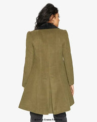 Velvet Trim Skater Coat - Royal Inspired | Femstylo - Femstylo