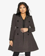 Velvet Trim Skater Coat - Royal Inspired | Femstylo - Femstylo