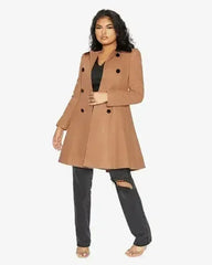 Velvet Trim Skater Coat - Royal Inspired | Femstylo - Femstylo