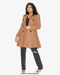 Velvet Trim Skater Coat - Royal Inspired | Femstylo - Femstylo