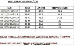 De La Creme - Womens Faux Fur Large Lapel Mid Length Coat - Femstylo