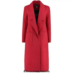 De La Creme - Womens Faux Wool Wrap Coat - Femstylo