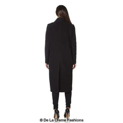 De La Creme - Womens Faux Wool Wrap Coat - Femstylo
