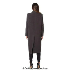 De La Creme - Womens Faux Wool Wrap Coat - Femstylo