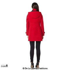 Hooded Toggle Fastened Slim Fit Coat - Femstylo
