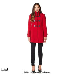 Hooded Toggle Fastened Slim Fit Coat - Femstylo