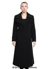 De La Creme - Womens Large Lapel Long Coat - Femstylo