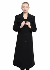 De La Creme - Womens Large Lapel Long Coat - Femstylo